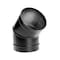 Duravent DuraVent DuraBlack 6 in. D X 6 in. D 45 deg Galvanized Steel Stove Pipe Elbow 6DBK-E45 - alternate 1